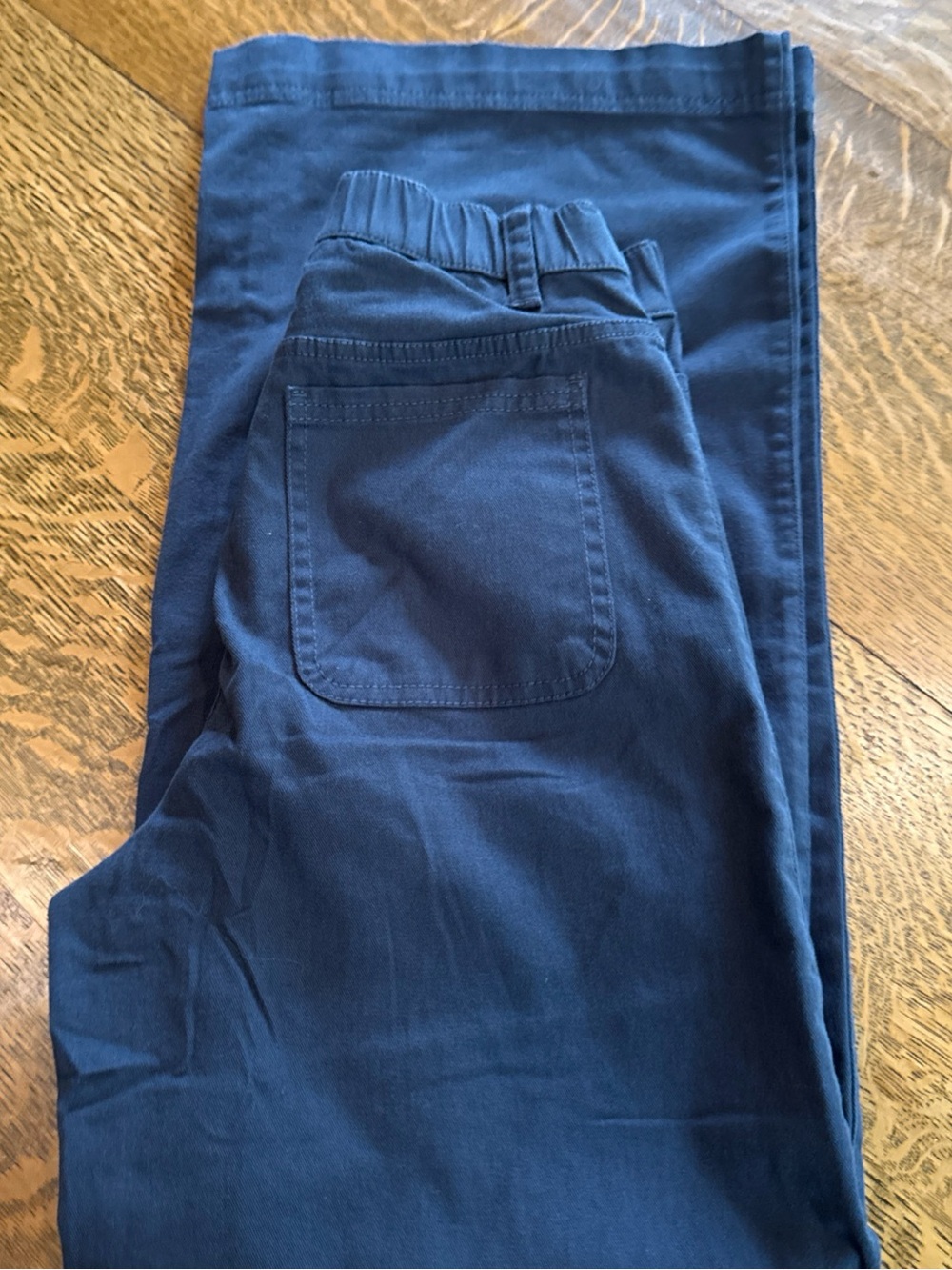 Pact Navy Cotton Wide-Leg Pants with Zip Fly - Picture 15 of 15